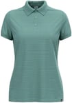 ODLO Women's Ascent Polo Shirt with Natural Fibres Hiking Shirt