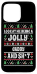 iPhone 15 Pro Max Funny Golf Caddy Ugly Christmas Design Xmas Themed Case