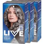 Schwarzkopf Schwarzkopf LIVE U72 Dusty Silver 3-pack