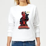 Marvel Deadpool Hey You Women's Sweatshirt - White - S - White