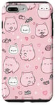 iPhone 7 Plus/8 Plus Adorable Cat Patterns Pink Design Cute kittens Patterns Case