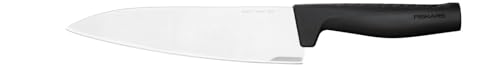 Fiskars Chef's Knife, Hard Edge, Elegant Design, Total Length: 33.1 cm, Stainless Steel/Plastic, 1051747