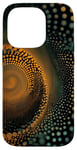 iPhone 14 Pro Enchanting Spiral Dot Art Designs Case