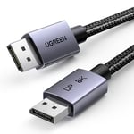 UGREEN DisplayPort Cable 8K@60Hz 6.6FT [VESA Certified] Braided DP 1.4 Display Lead Support 4K@240Hz, 2K@240Hz 32.4Gbps, HDCP 2.3, HDR, FreeSync&G-Sync, 3D Compatible with Gaming Monitor PC HDTVs (2M)