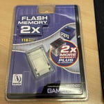 Nintendo GameCube Flash Memory card 118 Blocks. Translucent white Brand New Seal