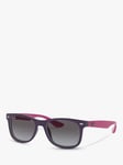 Ray-Ban Junior RJ9052S Unisex Wayfarer Sunglasses, Violet/Grey Gradient