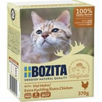 Kattmat Bozita Bitar i gelé med Extra kyckling 370g