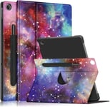 Étui Coque Pour Tablette Lenovo M10 Plus 3rd Gen (2022) 10.6"" (Tb-125f/128f), Étui Rotation À 360 Degrés, Veille Automatique Et Fonction Réveil,Galaxie