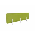 Panneau de séparation acoustique en tissu Dupont Vert chartreux, bleu chiné ou gris ECRANS SEPARATION ACOUSTIQUES L140/ct vert chartreux/tf pour écran frontal bureau seul