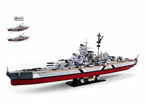 Sluban Blocs de Serrage M38-B1102 Modebricks Bismarck Battleship 2 en 1, Taille M