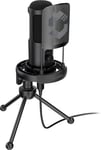 Audis Pro Desktop Streaming Microphone - Microphone Streaming pour Ordinateur ¿ avec trépied et Shock-Mount, Plug & Play, Noir