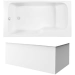 Pack baignoire bain douche 170 x 90 JACOB DELAFON Malice version gauche + tablier en angle