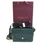 RADLEY Eltham Mews Green Leather Small Crossbody Bag In Bag - New - RRP £179