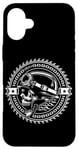 Coque pour iPhone 16 Plus Casque de motard Weekend Warrior Moto Gear & Chaînes