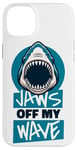 Coque pour iPhone 14 Plus Jaws Off My Wave Requin baleine Blanc