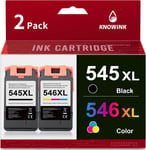 545XL 546XL Encre Compatible avec Cartouche Canon 545-546 545 et 546 d'encre pour Canon TS3150,Cartouches Canon MG2950,Cartouche Canon MG2550,Cartouche Canon MG3050 Imprimante(Q651)