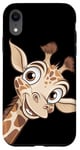 Coque pour iPhone XR Girafe Mignonne tête de Girafe Animal Afrique Zoo