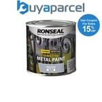 Ronseal 39187 Direct to Metal Paint Steel Grey Gloss 250ml RSLDTMSGG250