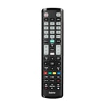 Hama Télécommande Universelle pour téléviseurs Samsung (Infrarouge, apprenante, Touches Lumineuses, Bouton Intelligent, Fonction Easy Mode, Touches principales ergonomiques, portée de 10 m) Noir