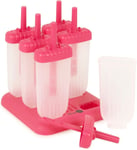 Popsicle Moulds 6 Pack DIY Non-Stick Homiu Includes Drip Tray Lolly Maker Kids