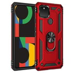 Google Pixel 4a 5G      Military Armour Case    Red