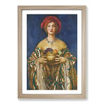 Big Box Art The Golden Bowl by Frank Cowper Cadogan Framed Wall Art Picture Print Ready to Hang, Oak A2 (62 x 45 cm)