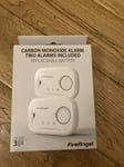 FireAngel FA6813-EU-T2  Twin Pack Battery Carbon Monoxide Alarms  FA6813