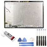 VITRE + ECRAN LCD POUR Microsoft Surface Book 1704 13.05" NOIR + OUTILS + COLLE