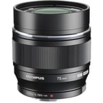 Olympus M.Zuiko Digital ED 75mm F1.8 Lens in Black