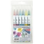 ZIG Kuretake Clean Color Real Brush 6-set Smokey Colors