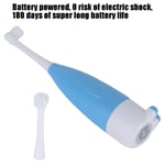 0.3W Kids Electric Toothbrushes Battery Powered Replaceable Brush Head Soft LVE