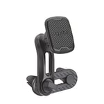 SBS ALASKA support magnétique pour téléphone de voiture, support universel avec bras pivotant à 360° pour faciliter la circulation de l'air froid et chaud, double clip pour la buse, 2 plaques incluses