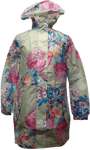 Joules GoLightly Grey Floral 200258 Packaway Jacket Waterproof Mac Coat Ladies 6