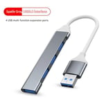 Blue Type C Hub USB Multi-functional Docking Station with HDMI and VGA Ports for Laptops 25x22cm