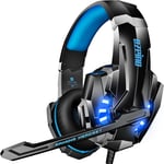 Casque Gaming, Casque Gamer pour Ps5, Son Stéréo 3D, Casque avec Microphone Antibruit, Casques avec Jack 3,5 mm,Casque Gaming pour PC Ps4 Xbox Switch