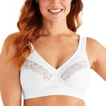 Swegmark BH Pure Grace Soft Bra Vit polyamid B 85 Dam