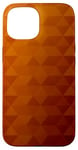 Coque pour iPhone 15 Polygone Géométrie Jaune Marron Dégradé