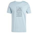 adidas Men's Terrex Graphic T-Shirt, Magic Grey Met, L