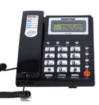 Desktop Corded Telephone Business Office Landline DTMF/ FSK Dual Desk Fan Home  