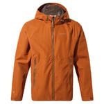 Craghoppers Mens Sebastian Waterproof Jacket (Potters Clay) - Orange material_polyester - Size Medium