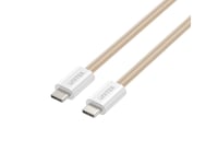 Unitek Usb-Kabel Unitek Flätad Magnetisk Spiralkabel Usb C Pd 100W Beige 1M