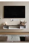 Floating TV Stand Wall Mounted TV Shelves Storage for Living Room