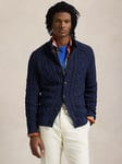 Polo Ralph Lauren Thick-Gauge Cotton Cable Knit Cardigan, Navy Combo