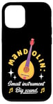 Coque pour iPhone 12/12 Pro Mandoline Petit Instrument Grand Son Mandoline Joueur Musicien