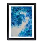 Take Action Abstract Framed Print for Living Room Bedroom Home Office Décor, Wall Art Picture Ready to Hang, Black A2 Frame (62 x 45 cm)