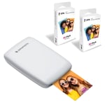 AgfaPhoto Mini P.2 - Pack Imprimante Portable Zink Photos Instantanées + Recharge pour 60 Photos supplémentaires - Impression sans Encre Facile, Rapide - Photo 75 x 50 mm - Smartphones et Tablettes - Neuf