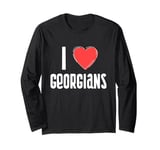 I Love Georgians Nationality Georgia Long Sleeve T-Shirt