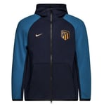 Nike Sportswear NSW Atletico Madrid Tech Fleece Full Zip Hoodie Blue Size Medium