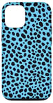 Coque pour iPhone 15 Pro Motif bleu guépard