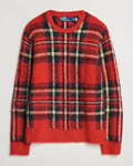 Polo Ralph Lauren Plaid Wool Sweater Red Combo